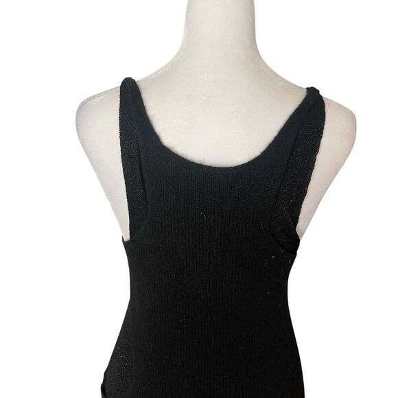 Zadig & Voltaire Small Deluxe Miria Defile Top Cashmere Black Cutout Tank - Picture 10 of 10